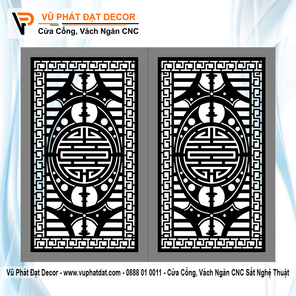 Cổng CNC cổ điển 2 cánh