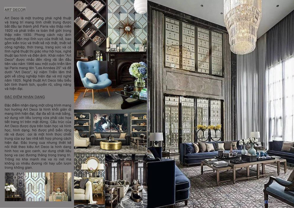 phong cách thiết kế nội thất art decor