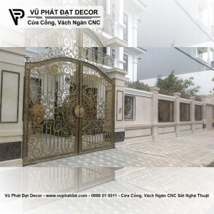 Cổng sắt 2 cánh cổ điển CO-019