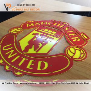 Logo Manchester United cắt CNC sắt