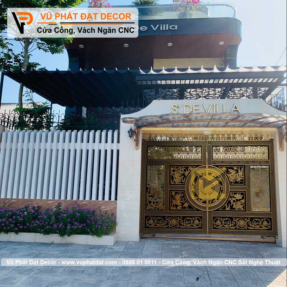 Cổng sắt 2 cánh cổ điển CO-034-2