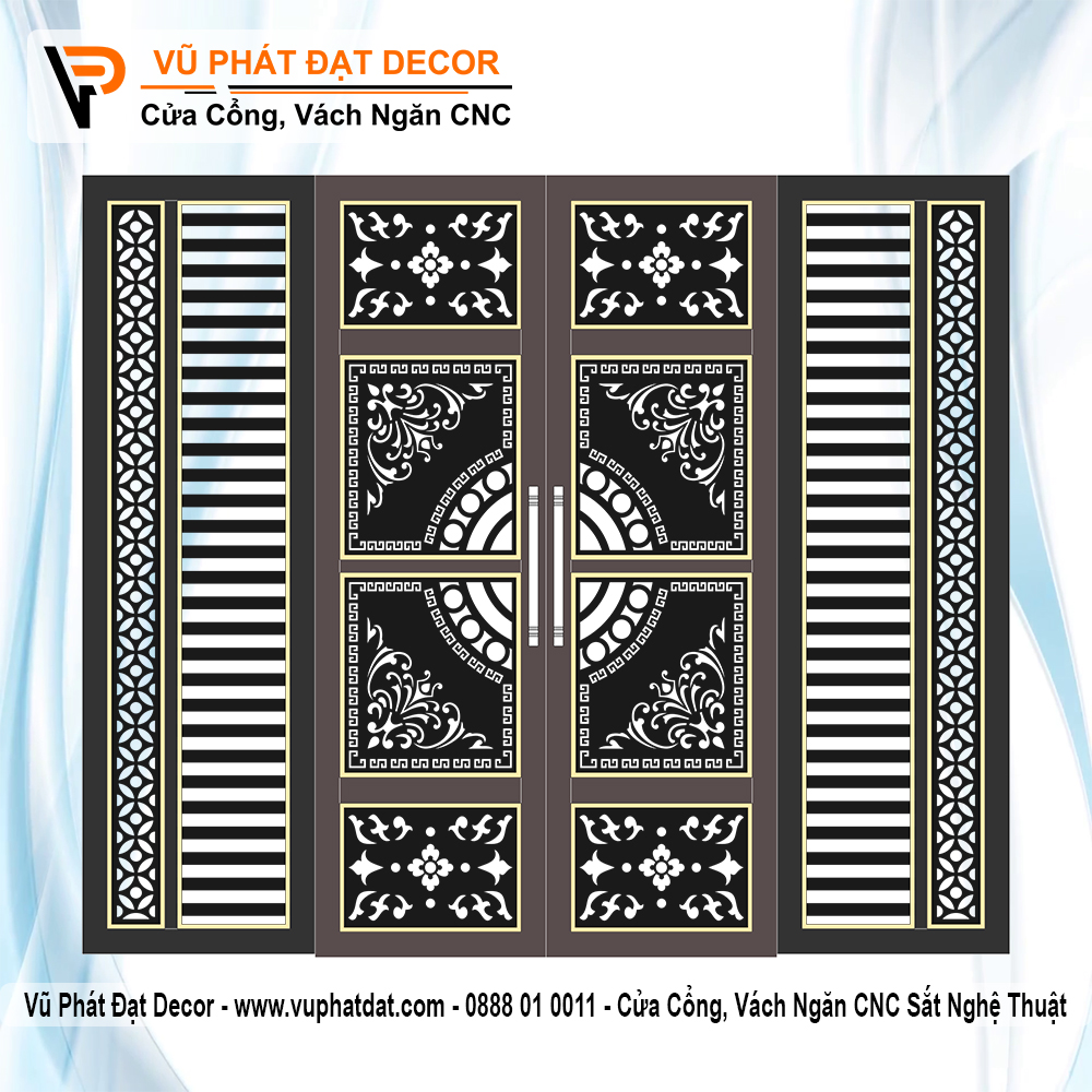 Cổng 4 cánh cổ điển